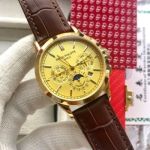 PATEK PHILIPPE Geneve tourbillon automatic Grand Complications  Yellow Gold 40mm Copy Watch